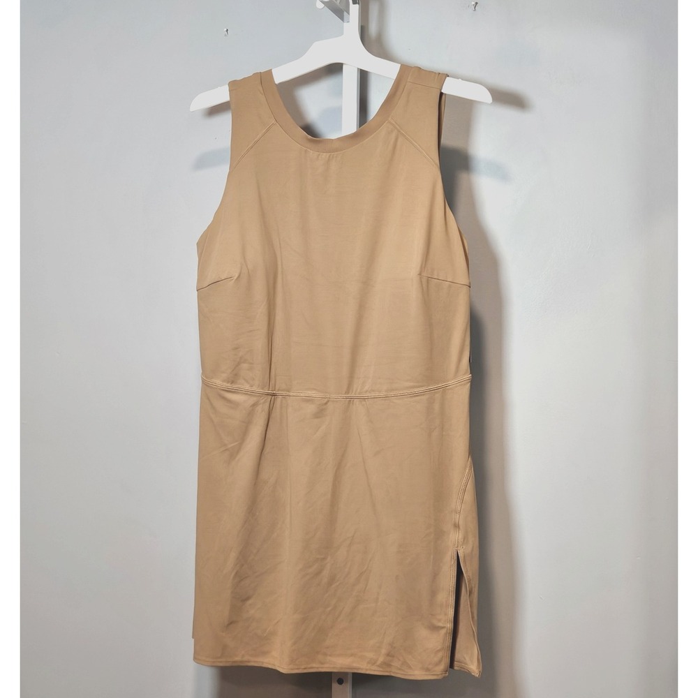 NWT JoyLab Size XXL Taupe 1-Piece Activewear Dress w/Built-in Shorts & Pockets